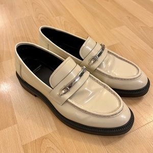 Cream Vagabond Leather Loafers | Size 38